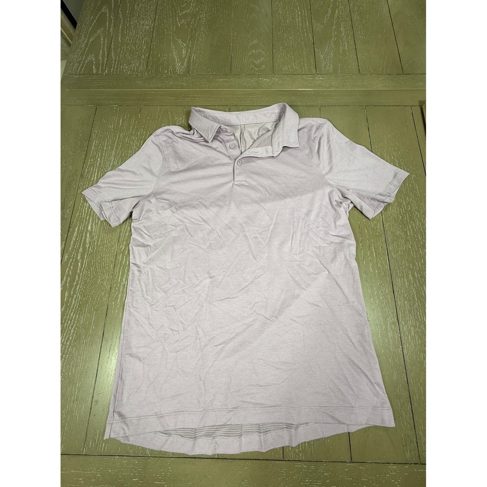 Lululemon Polo Shirt Mens Small  Lavender Athletic Golf‎ Performance Lightweight